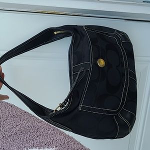 COACH Canvas Hobo Shoulder Purse